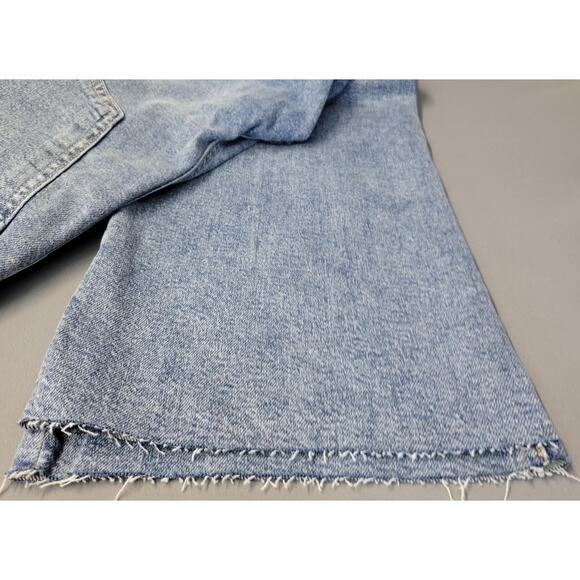 SO Jeans Womens 7/28W Blue High Rise Curvy 90s Bootcut Raw Hem Stretch Denim - Picture 4 of 16